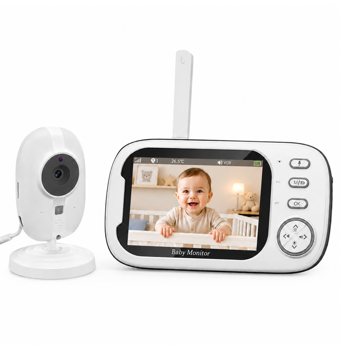 Babyphone vidéo compact 3,5 pouces
