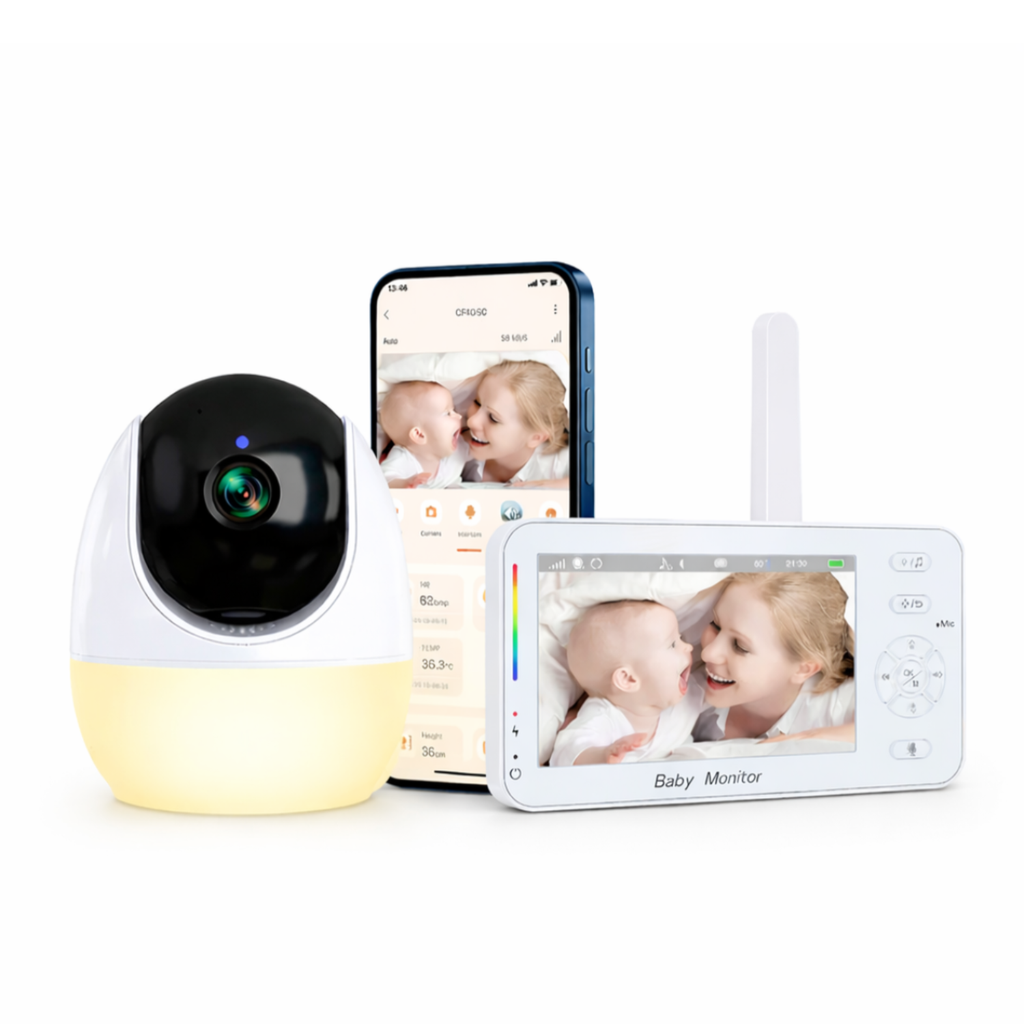 Babyphone vidéo connecté 4,3 pouces