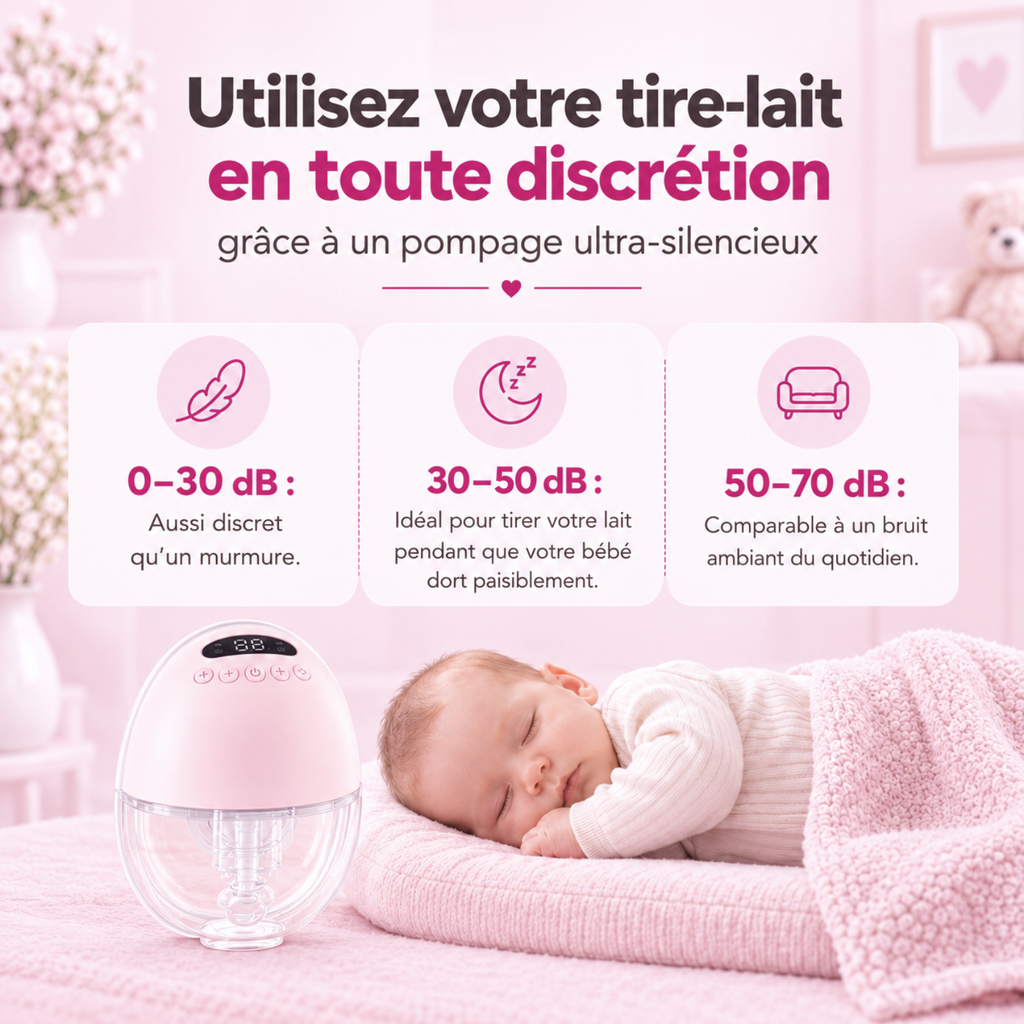 Tire-lait électrique double mains libres