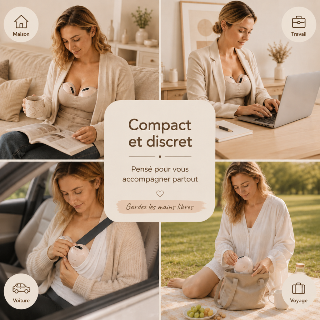 Tire-lait électrique double mains libres