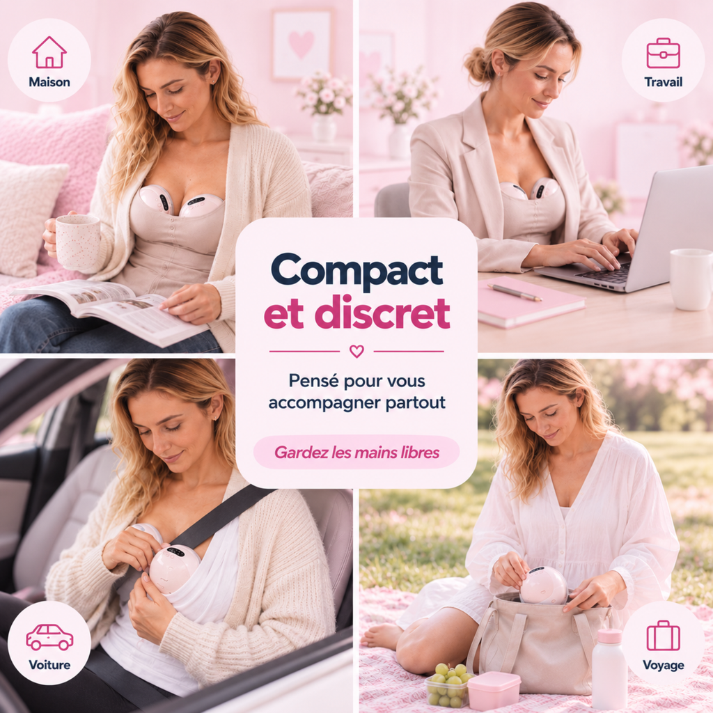 Tire-lait électrique double mains libres