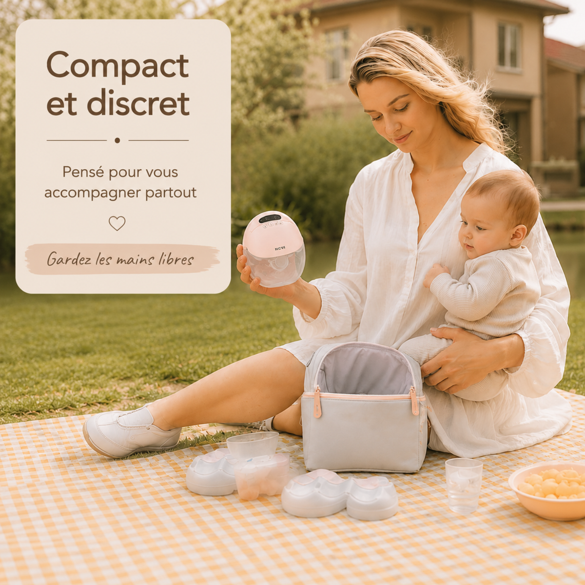 Tire-lait électrique simple mains libres