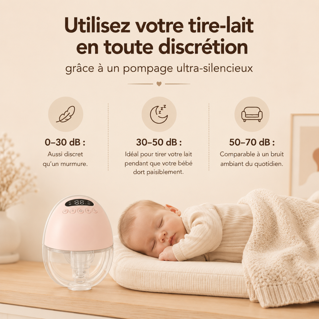Tire-lait électrique simple mains libres