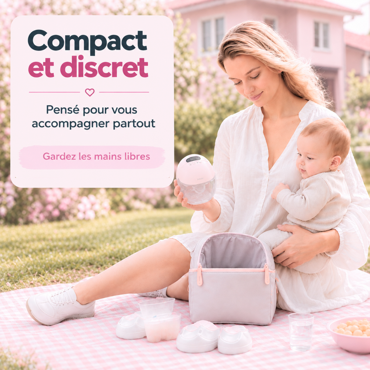 Tire-lait électrique simple mains libres