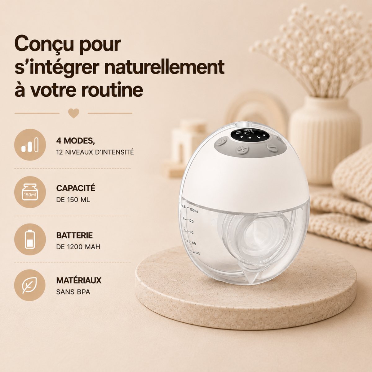 Tire-lait électrique simple pompage